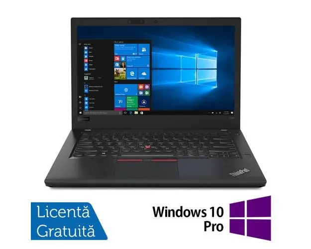 Laptop Refurbished LENOVO ThinkPad T480, Intel Core i5-8250U 1.60 - 3.40GHz, 8GB DDR4, 256GB SSD, 14 Inch Full HD, Webcam + Windows 10 Pro