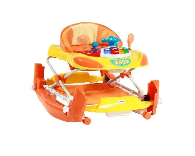 Premergator 2 in 1 Bertoni cu lumini si jucarii muzicale, Portocaliu