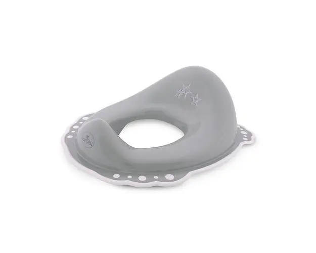 Reductor anatomic de toaleta LORELLI Little Stars Grey, greutate maxima 30 kg, picioruse silicon, structura anti-stropire