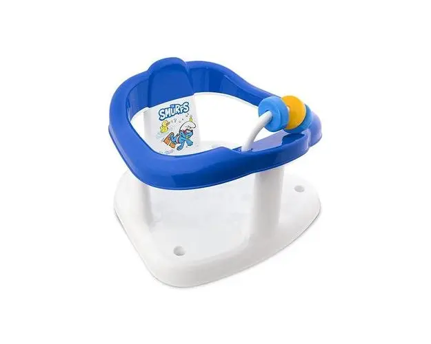 Scaun de baie pentru bebe Lorelli Strumfi White, antiderapant
