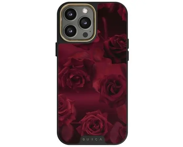 Husa Burga Elite Gold Femme Fatale compatibila cu iPhone 14 Pro Max