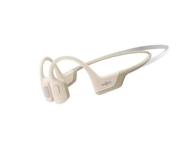 Casti de alergare Shokz OpenRun Pro Mini, IP 55, Microfon, Bluetooth (Bej)