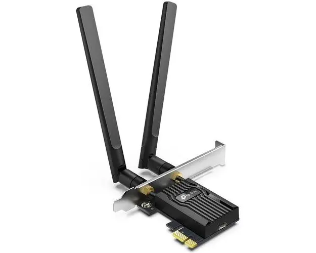 Adaptor Wi-Fi Bluetooth TP-Link Archer TX55E, adaptor PCIe, Wi-Fi 6, AX3000, Dual-Band, Bluetooth 5.2 (Negru)