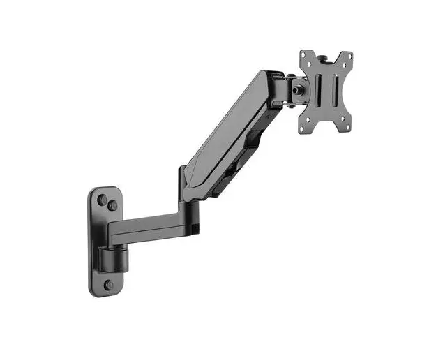 Suport monitor perete Techly ICA-LCD G112, reglabil, arc pe gaz, 17-32 inch, brat dublu articulat, Negru