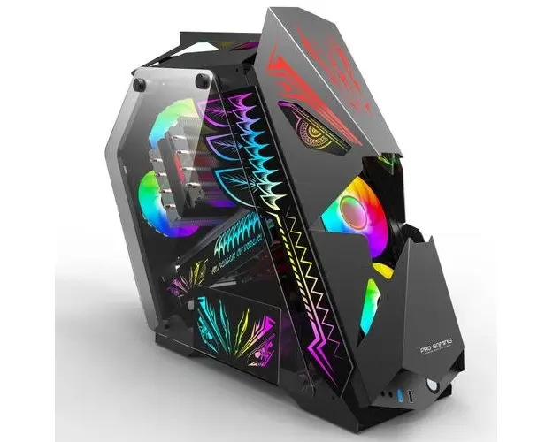 Sistem PC Refurbished GAMING Hercules, 9th-Gen Intel® 8-CORE™ i7-9700KF 4.90GHz Turbo, 32GB DDR4, 512GB SSD NVMe + 2TB HDD, Radeon RX 580 8GB GDDR5 (Negru)