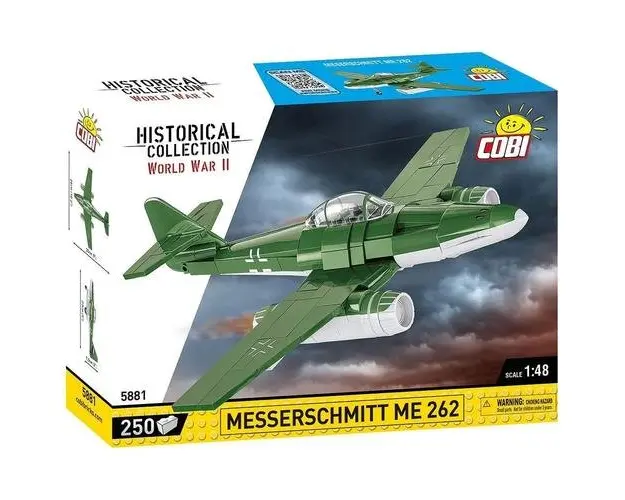 Set de Construit Cobi Messerschmitt ME26, 250 piese (Verde/Alb)