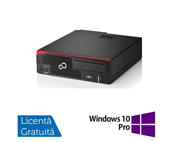 Calculator Sistem PC Refurbished Fujitsu Esprimo D556 SFF, Intel Core i3-6100 3.70GHz, 8GB DDR4, 256GB SSD + Windows 10 Pro