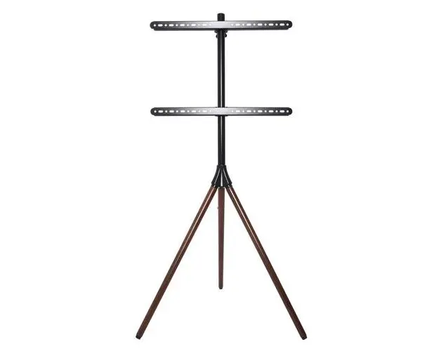 Stand TV Techly ICA-TR50, 32 - 65 inch, Negru/Maro