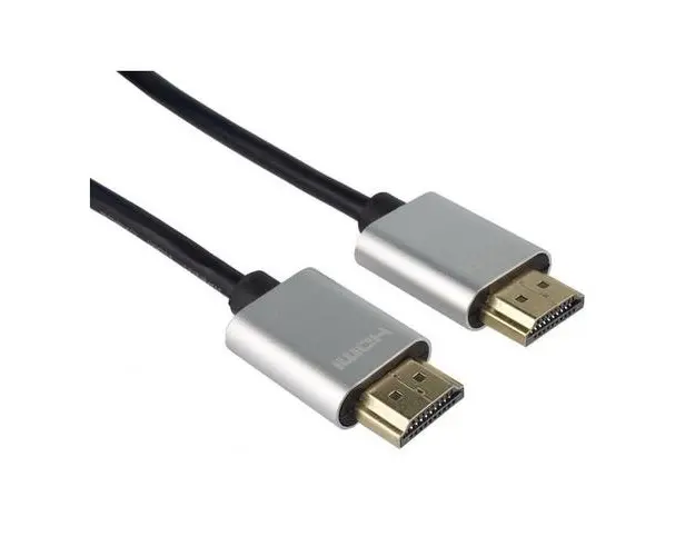 Cablu HDMI plat, Slim, High Speed Ethernet, Versiunea 2.0, 4K×2K@60hz, conectori auriti, 3m, PremiumCord kphdmes3
