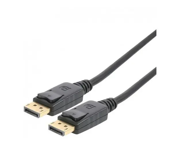 Cablu DisplayPort, tata - tata, Versiunea 2.0, 16K (15360 × 8460), conectori auriti, 0.5m, dublu ecranat, PremiumCord