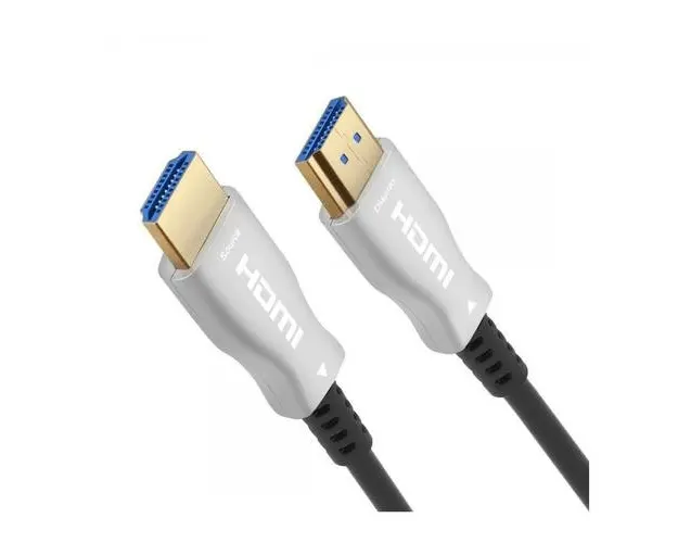 Cablu HDMI Optic, 18Gbps, 4K@60Hz, Active Optical (AOC), V2.0, conectori auriti, 15m, PremiumCord kphdm2x15