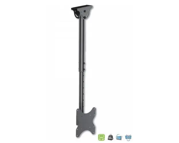 Suport Tavan Techly ICA-CPLB922L, reglabil, 23 inch- 42inch, 50kg, Negru