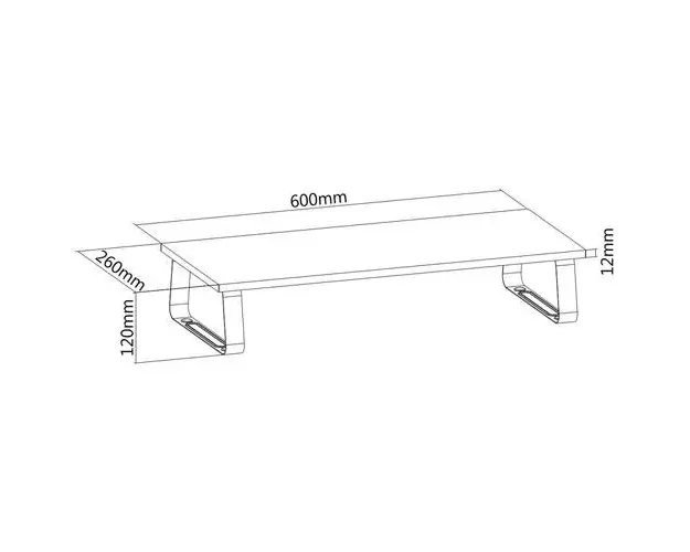Suport Techly ICA-MS 600TY, 20 kg (Gri)