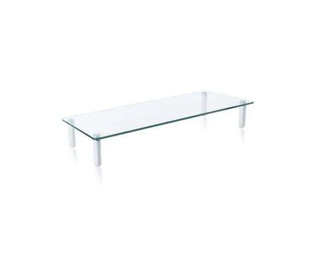 Suport de sticla multifunctional de birou, pentru monitor, TECHLY ICA-MS 461 (Alb)