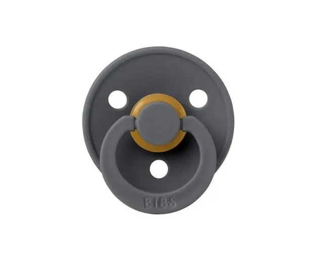 Suzeta Colour Latex pentru bebelusi BIBS, cu tetina rotunda, 0 luni +