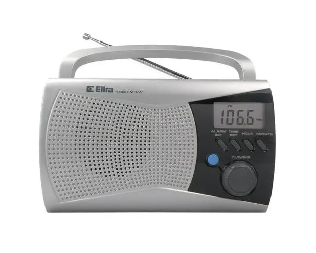 Radio portabil Eltra Kinga 2, LW/FM, 3.5mm Jack (Argintiu)