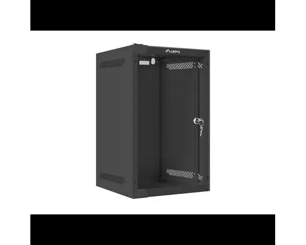 Dulap de perete Lanberg 9U, 10inch, 280x310mm, WF10-2309-10B, max 20 kg (Negru)