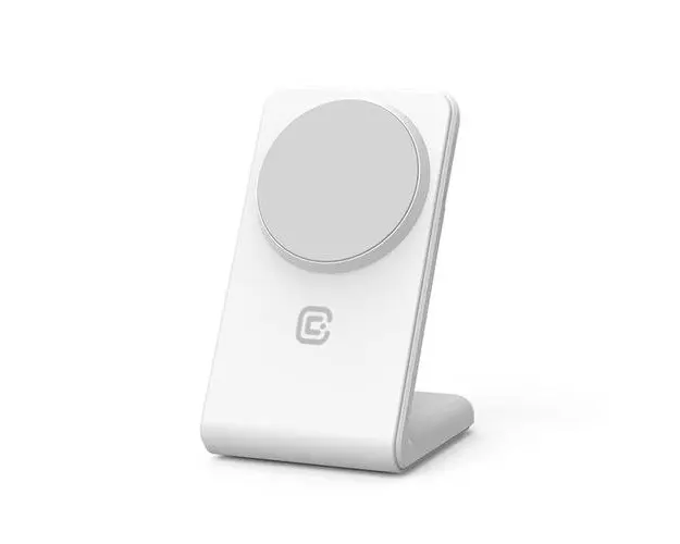 Incarcator Wireless Crong CRG-MSS-WHT, MagSafe, pentru iPhone, AirPods (Alb)