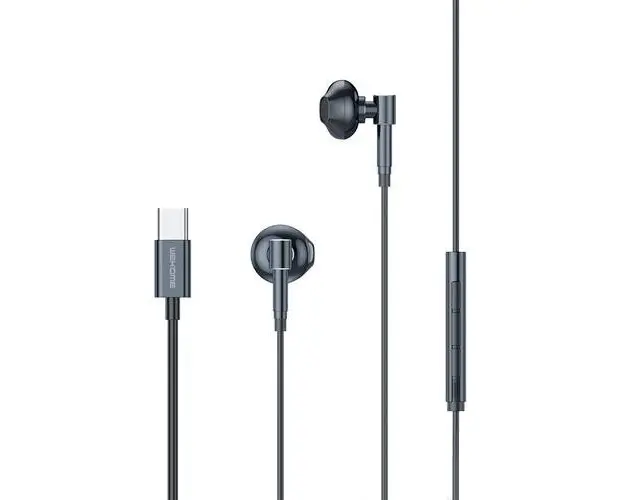 Casti Stereo Wekome WK-YC03, USB Type-C, Cablu 1.2m (Negru)