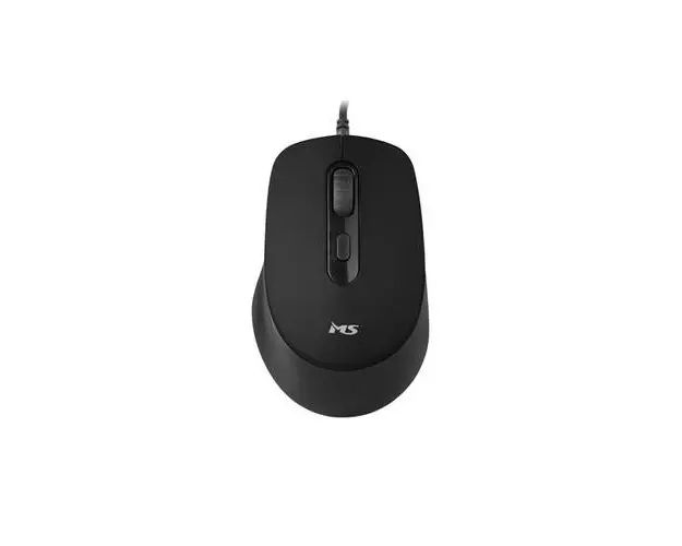 Mouse Optic MS Focus C120, Cu fir, 2400 dpi (Negru)