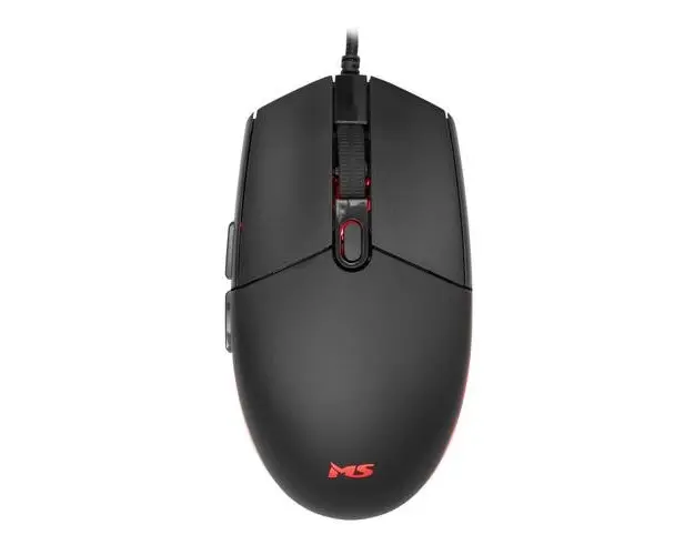 Mouse Gaming MS Nemesis C315, USB, 2400 dpi (Negru/Rosu)