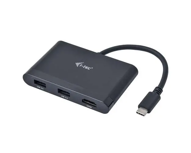 Hub USB i-tec C31DTPDHDMI, 1x HDMI, 2x USB 3.0, 1x USB-C PD (Negru)