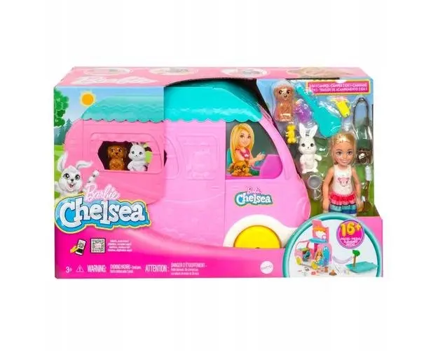 Set de joaca cu papusa, Mattel, 3 ani+, Multicolor