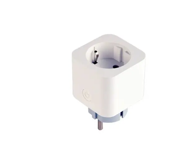 Priza inteligenta Gembird TSL-PS-S1M-01-W, Contor de consum, Aplicatia Tuya, Control Vocal Alexa si Google Assistant (Alb)