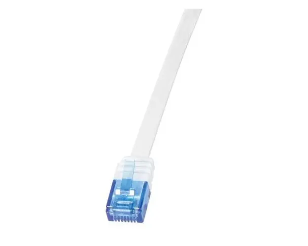 Cablu de retea, LogiLink, U-UTP, 15m, Alb/Albastru