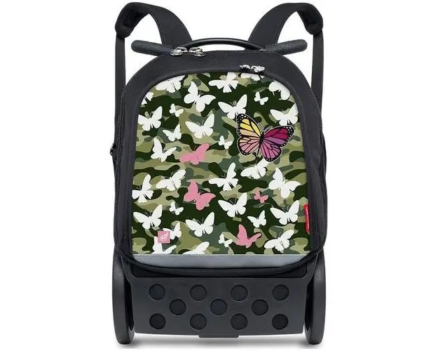 Ghiozdan Nikidom Roller Up Butterfly Camo, 46 x 20 x 29 cm