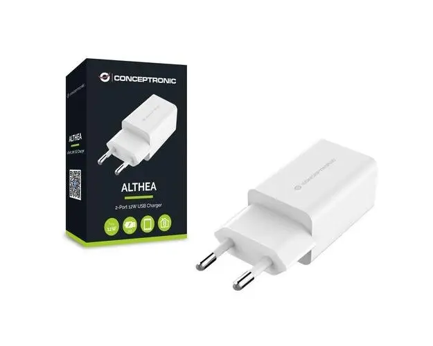 Incarcator telefon Conceptronic, 12W, Alb