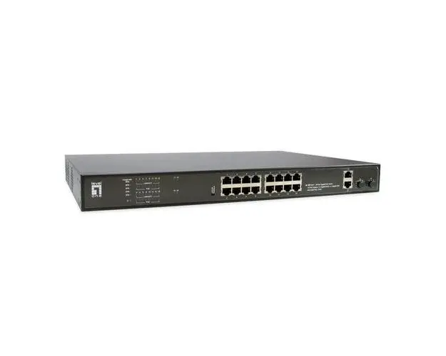 Switch LevelOne GEP-2021, 20 Porturi Gigabit, PoE (Negru)
