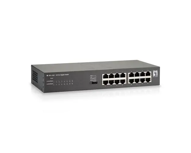 Switch Level One GEU-1621, 16 Porturi Gigabit (Negru)