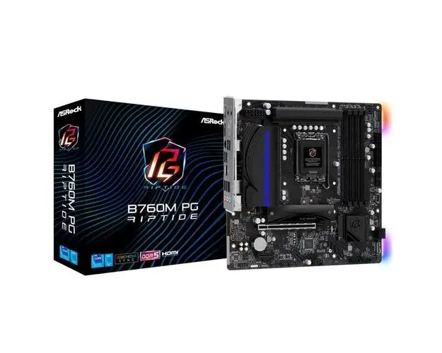 Placa de baza ASRock B760M PG Riptide, Micro-ATX, Socket Intel 1700, Intel B760
