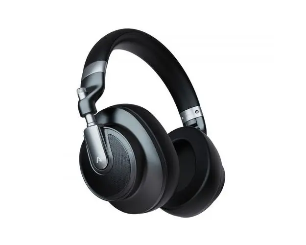 Casti Stereo Wireless Lamax HighComfort ANC, Filtrare activa a zgomotului, Bluetooth 5.0, Pana la 50 de ore de redare a muzicii, Incarcare USB-C, husa de protectie (Negru)