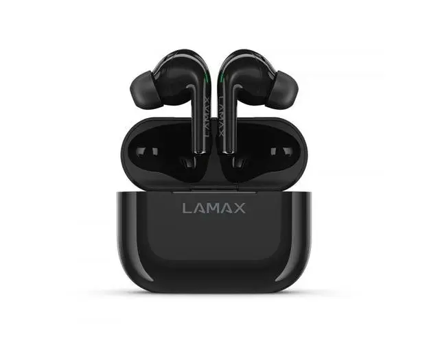 Casti True Wireless LAMAX Clips1, Bluetooth 5.1, Incarcare USB-C, Touch Control (Negru)
