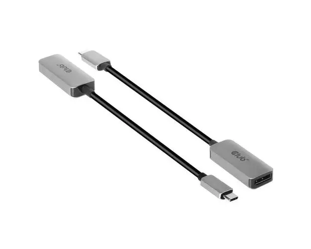Adaptor Club3D USB Type C la DisplayPort, Gri
