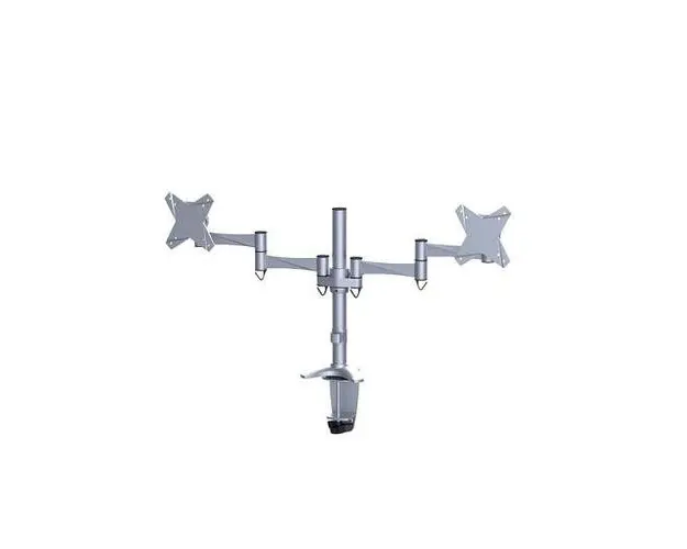 Brat de birou pentru Monitor Neomounts FPMA-D1330DSILVER, clema/fixare prin insurubare, 10inch-27inch (Argintiu)