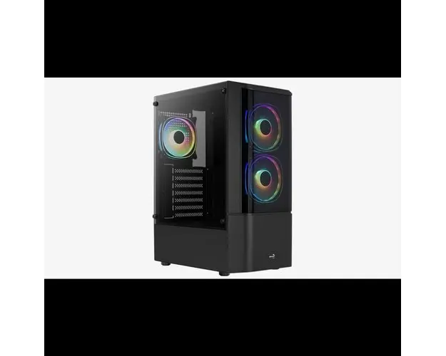 Carcasa AeroCool Quantum V3, Middle Tower, Fara sursa, ATX (Negru)