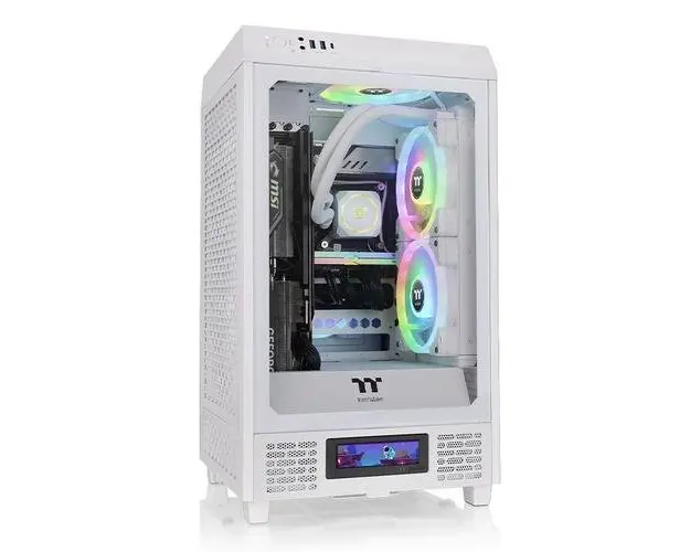 Carcasa Thermaltake The Tower 200, Mini Tower, Fara sursa, mITX (Alb)