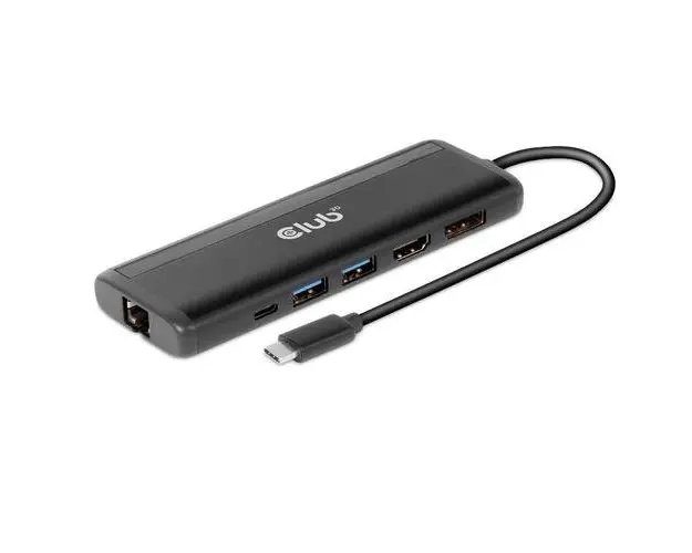 Docking station Club3D CSV-1597, USB Type-C, 8 Porturi (Negru)