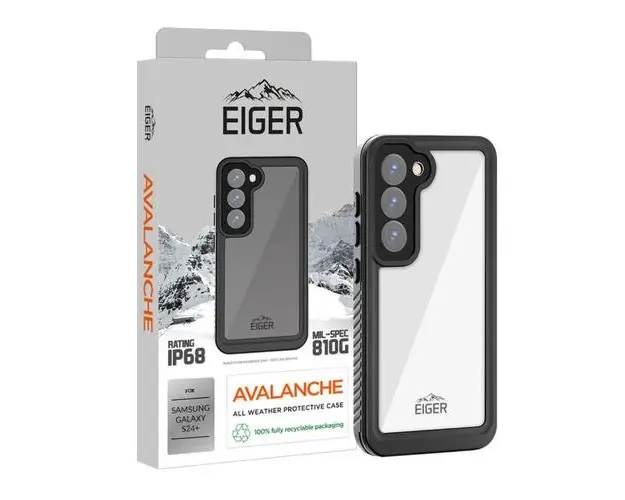 Husa Eiger Avalanche compatibila cu Samsung Galaxy S24 Plus, Negru