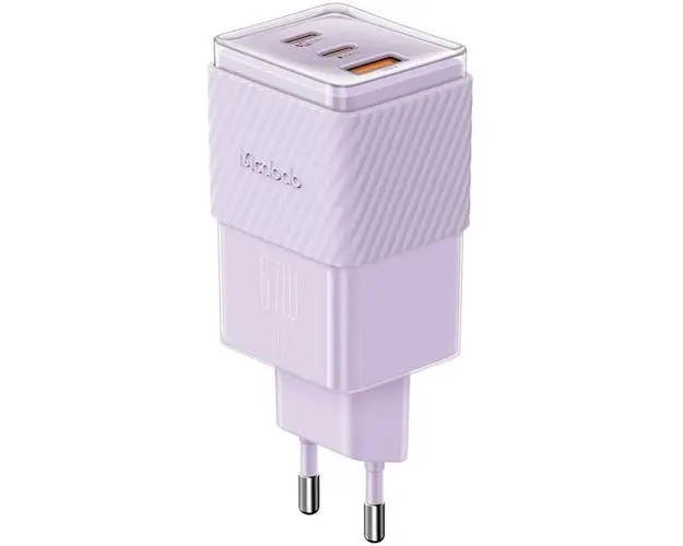 Incarcator Retea Port 2xType-C si 1xUSB-A Mcdodo Dichromatic GaN5 Minii, Fast Charging PD 67W, Mov