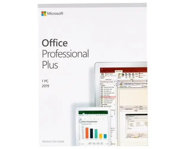 Microsoft Office 2019 Professional Plus, Retail FPP, Windows 32/64 bit, Multilanguage, USB 3.0, CoA