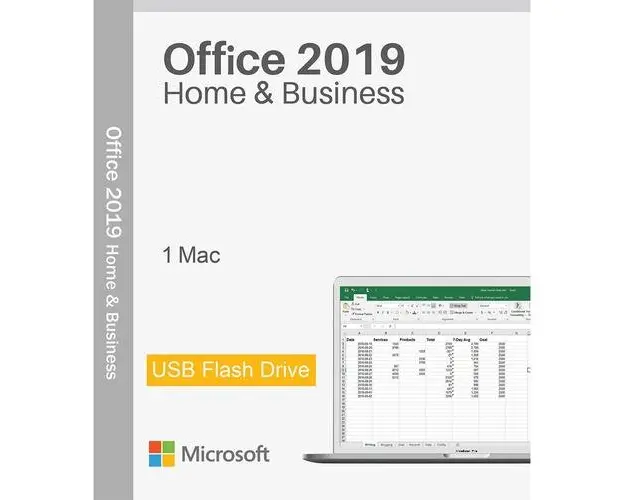 Microsoft Office 2019 Home & Business, MacOS 64 bit, Multilanguage, Retail, Flash USB