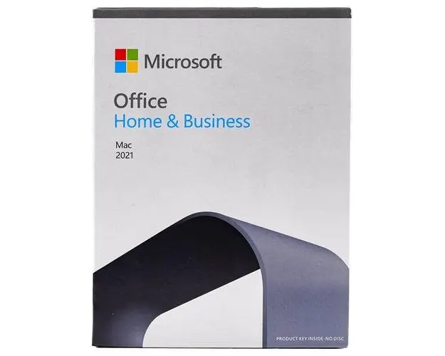 Microsoft Office 2021 Home & Business, Retail FPP, MacOS 64 bit, Multilanguage, Medialess, eticheta CoA