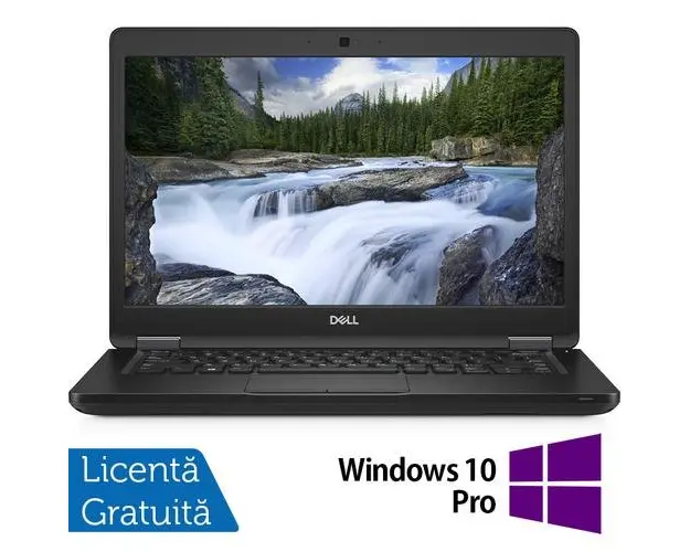 Laptop Refurbished Dell Latitude 5490, Intel Core i5-8350U 1.70GHz, 8GB DDR4, 256GB SSD, 14 Inch Full HD, Webcam + Windows 10 Pro