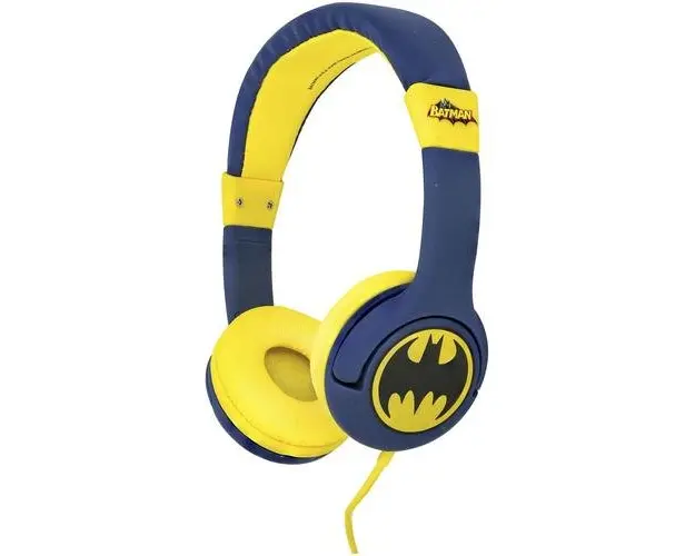 Casti Stereo OTL Batman Bat Signal, Pentru Copii, Cu fir (Albastru/Galben)