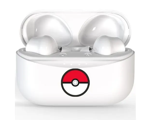 Casti True Wireless OTL Pokémon Pokeball, Microfon, Bluetooth 5.0 (Alb)