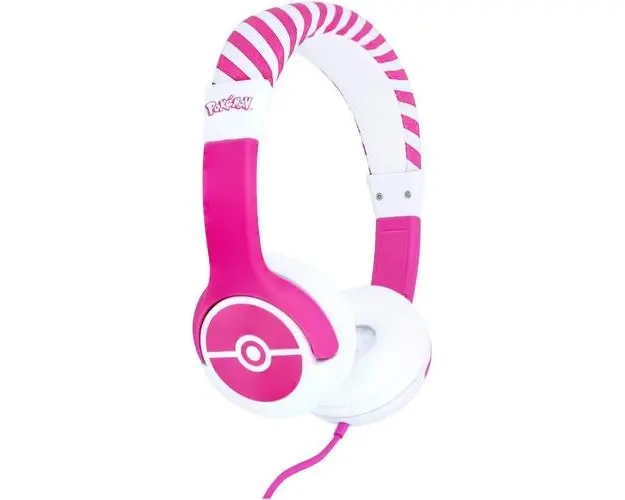 Casti Stereo OTL Pokemon Pokeball Pink, Pentru copii, Cu fir (Roz)